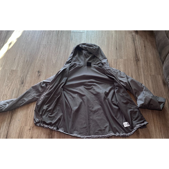 REI Co-op Hooded Rain Jacket Gray Lightweight Windbreaker Water-Resistant Sz XL - Picture 6 of 9